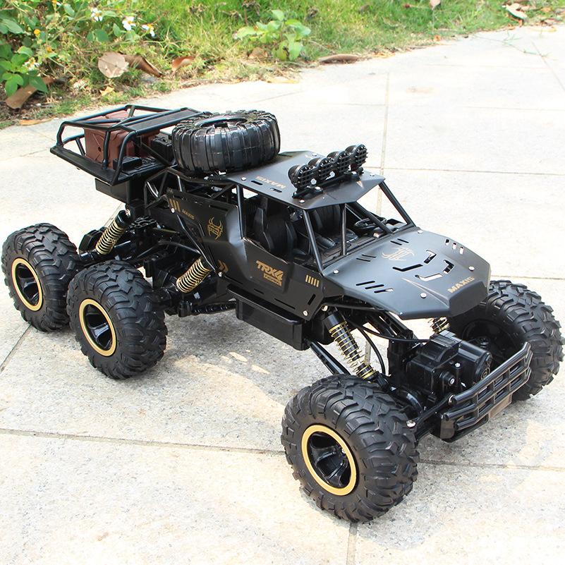 2024 New Oversized 46CM 2.4G Radio Remote Control Alloy 6WD Off-Road Vehicle Charging High-Speed RC Climbing Racing Car Toy Gift for Boy
