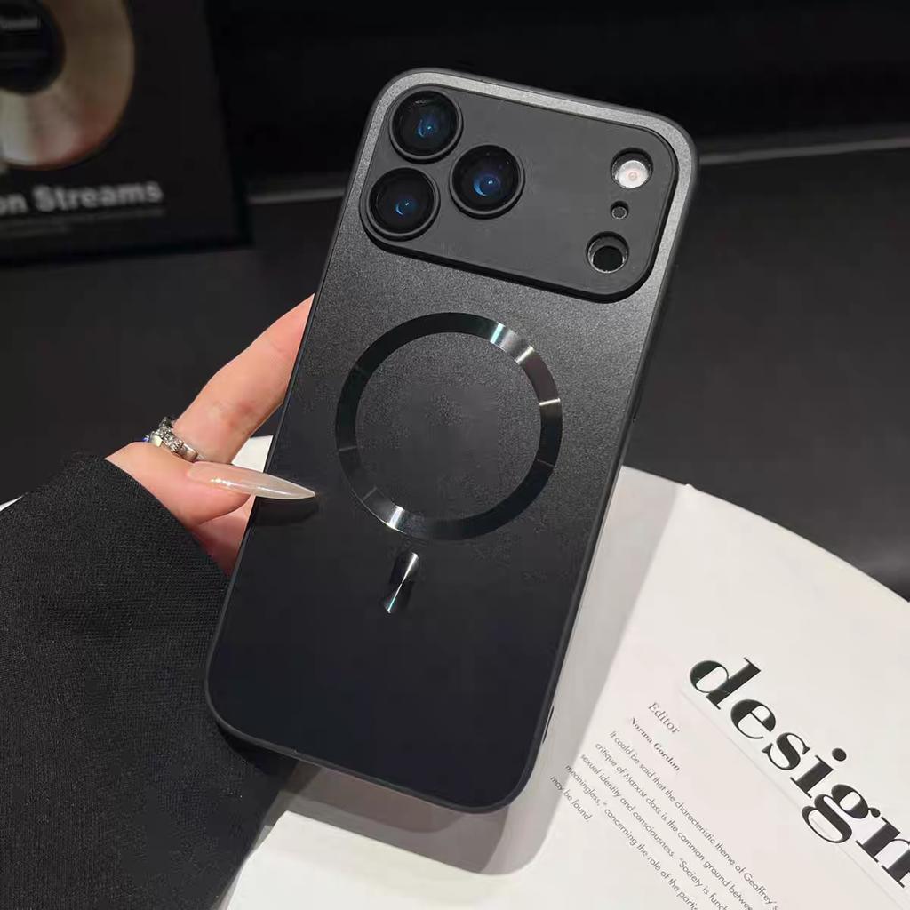 AG Матовое Стекло Линзы Магнитный Чехол Для iPhone 17 16 15 14 Plus 13 12 11 Pro Max Для Magsafe Беспроводная Зарядка Чехол