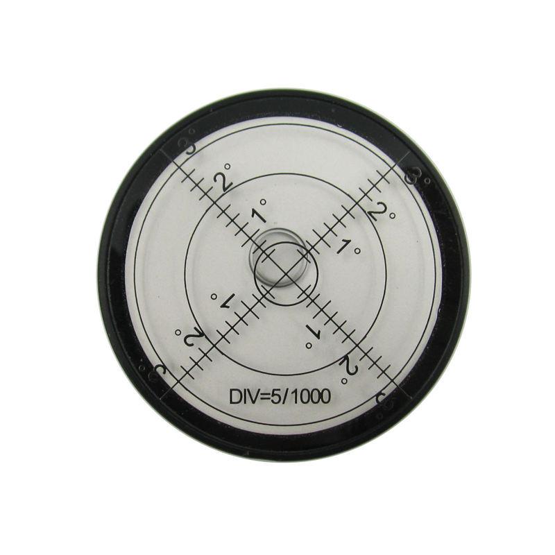 Круглый универсальный спиртовой уровень, диаметр пузырька 60 мм, высота 10 мм, настольный инструмент для выравнивания поверхности, 1 шт.