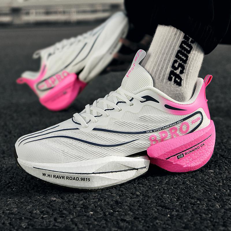 Большой размер 45 Carbon Plate Marathon Shoes Men Casual Sneakers Удобные легкие спортивные кроссовки для бега унисекс Tenis Walking Shoes