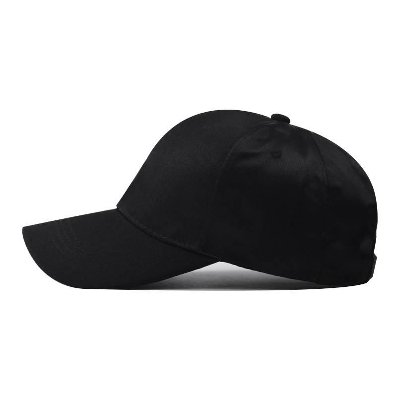 Silk Satin Women Men Baseball Caps Glossy SImple Korea Sun Hat Summer Baseball Hats Hip Hop Visor Hat