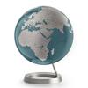 Designer Terrestrial Globe - LOFT ATTITUDE - Silver Blue - PVC and Aluminum