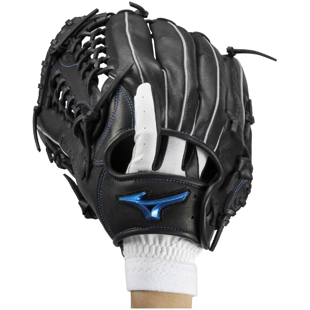 MIZUNO JL Baseball/Softball Gloves, Junior, Right-Handed, 1EJEY331, Size, White/Black/Gold