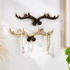 Nordic Vintage Deer Horn Decor Hook Wall Hanging Clothes Hats Hook Strong Load-bearing Easy To Install Multipurpose Hanger Hook
