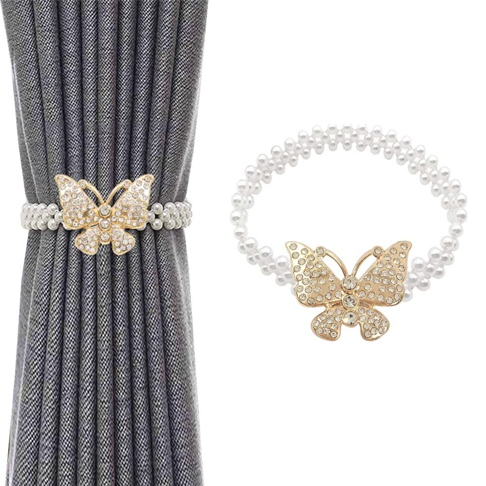 2 шт. Имитация жемчуга зажим для штор эластичная пряжка для штор подхват для штор аксессуары для штор декор