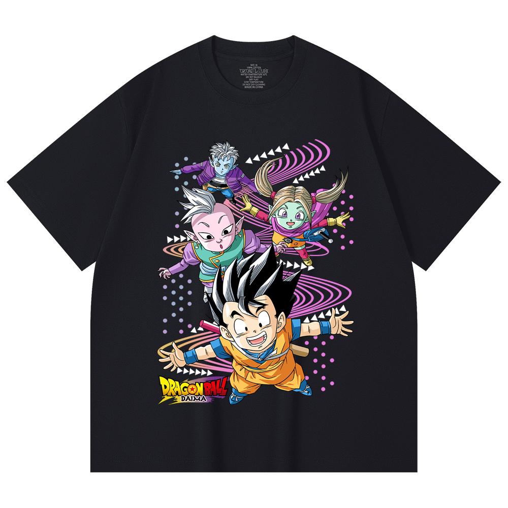 230 Gsm 100% Cotton Dragon Ball V33 Daima Print Unisex Heavy Cotton T Shirt