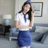 Sexy Underwear Split Workplace Flight Attendant Seduction Sexy Hip Skirt Career Suit Game Role Playing