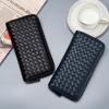 New Fashion Classic Hand-woven Long Wallet Women's Wallet Large Capacity Men's Zipper Clutch