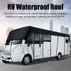 210d Motorhome Top Tarp Cover Rv Roof Cover Waterproof Sunshade Tarpaulin Dust-proof Canopy Anti-uv E6a0