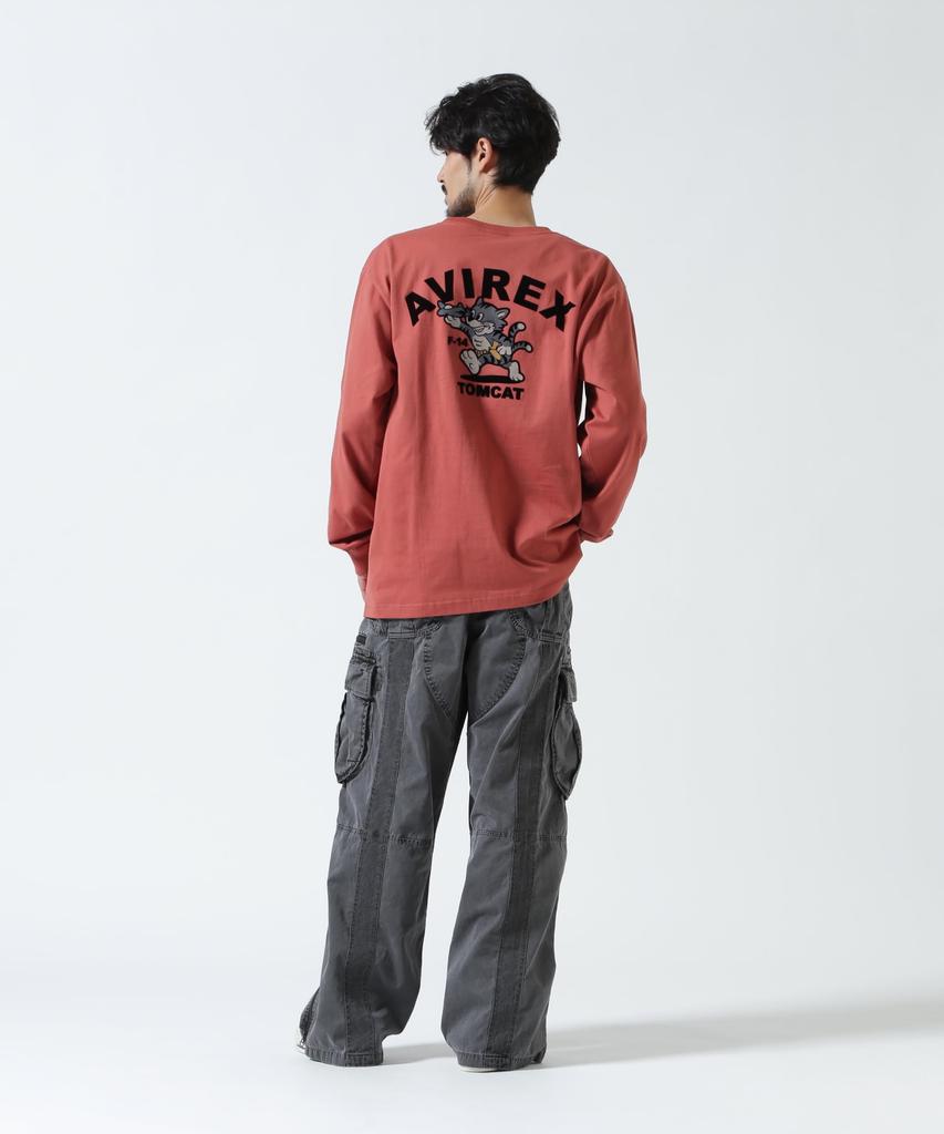 AVIREX TOMCAT L/S T-SHIRT XL 439 brick