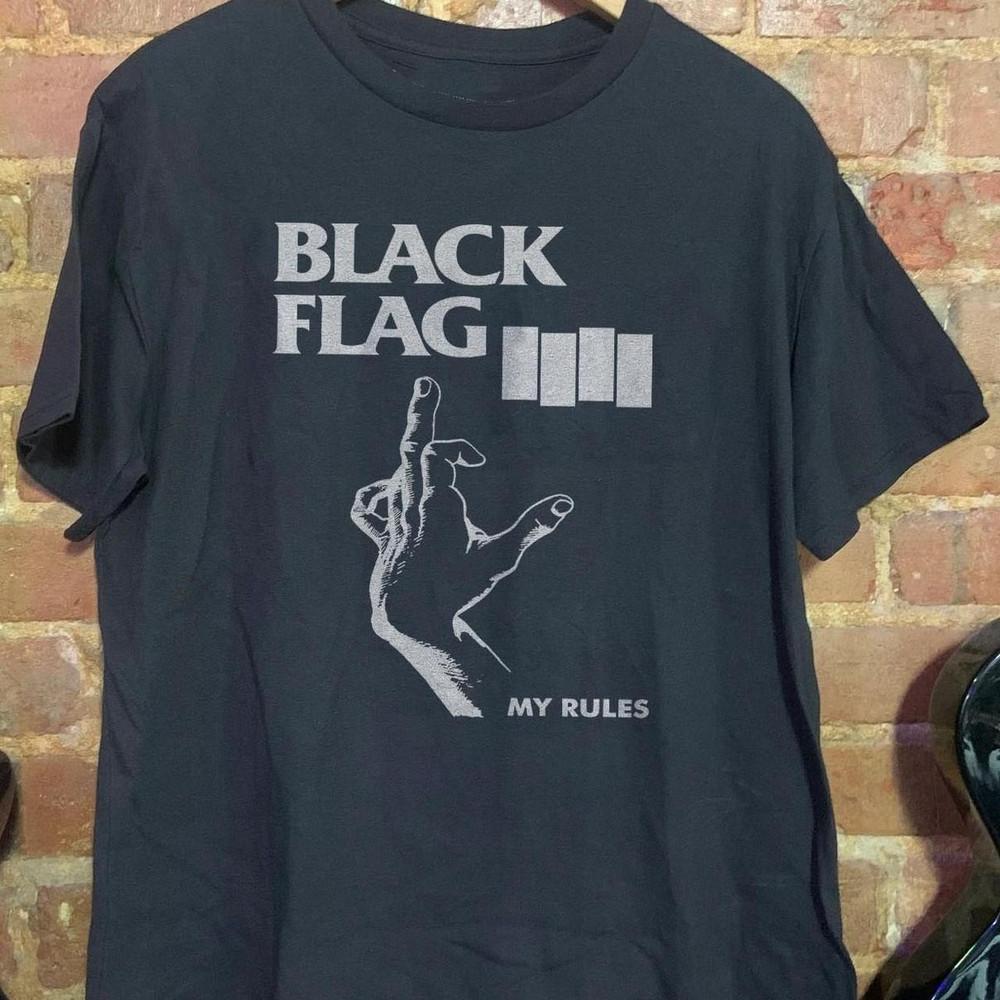 Футболка унисекс Black Flag My Rules Панк-рок группа
