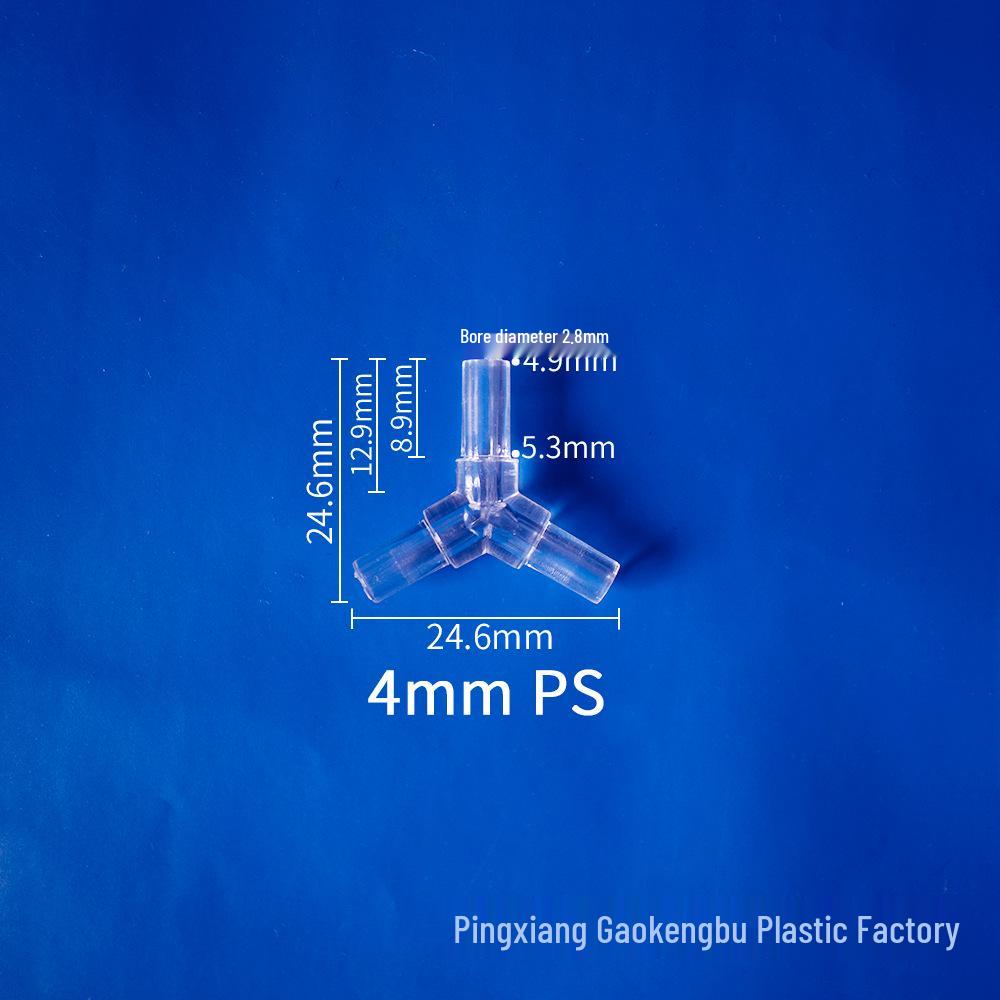 Прозрачный Y-образный пластиковый тройник-адаптер для универсальных водопроводных труб