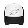 Fashion Cute French Bulldog Trucker Hat for Unisex WoUnisex Custom Adjustable Unisex Animal Dog Baseball Cap Outdoor Snapback Caps