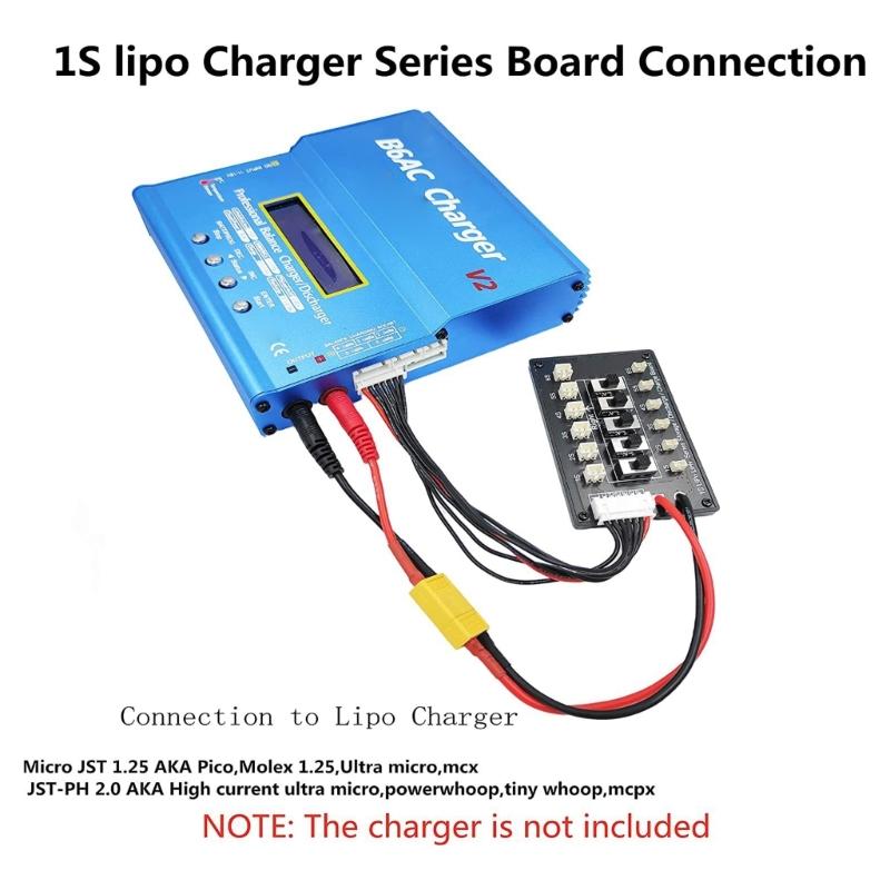 1S Series Charging Board, Storage Charge and Discharge 1S Batteries with Standard Charger,for Drones Toy