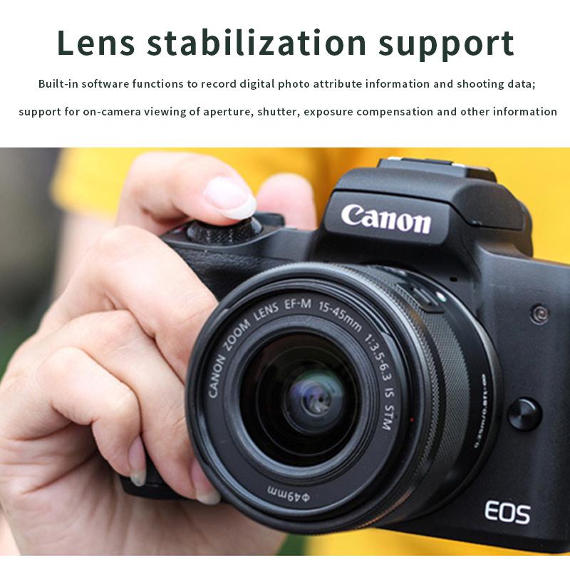 EF-EOS M Lens Adapter Electronic Auto-Focus EF To M Mount Adapter for Canon EF/EF-S Lens To EOS M Series Mirrorless Cameras