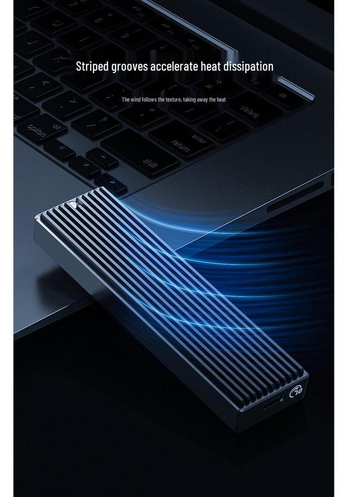ORICO M2PV-C3 Алюминиевый корпус для NVMe M.2 SSD, подключение Type-C, высокоскоростной мобильный твердотельный накопитель.