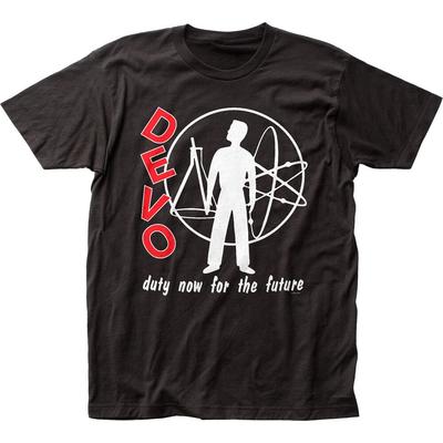 Devo Duty Now For The Future Футболка мужская Рок-н-ролл Музыкальная группа Футболка Черная