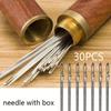 30PCS/Set Threadless Needles Elderly Blind Needles Hand Sewing Needles Without Thread Home Sewing Needle & Thread Box Set