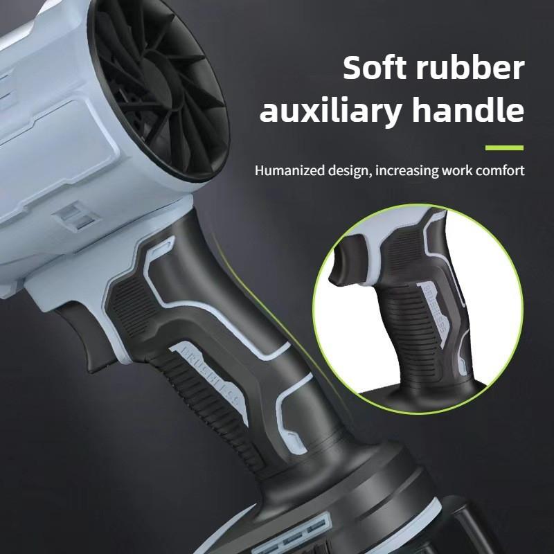 Литий-ионный мощный турбовентилятор Аккумуляторный портативный электрический воздуходув Ручной высокомощный фен