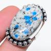 Natural K2 Blue Azurite Gemstone 925 Sterling Silver Jewelry Ring Size 8 b5R68