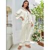 Simulation Silk Pajamas Women Spring and Autumn Long-sleeved Pajamas Home Service Suit Can Be Worn Outside