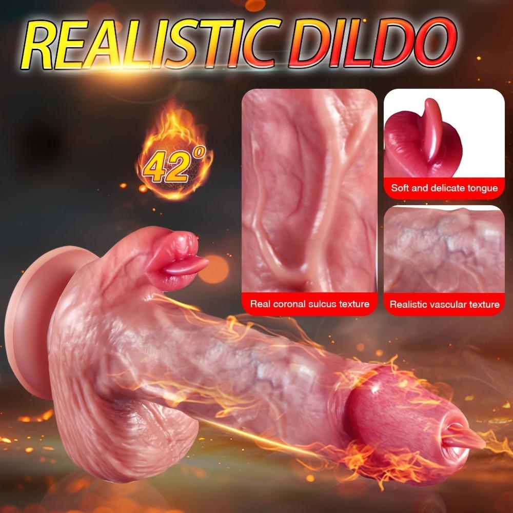 Реалистичный дилдо, вибрирующий мастурбатор для женщин, беспроводной пульт дистанционного управления, нагревательный элемент, вагинальный массаж, стимуляция точки G, секс-игрушки