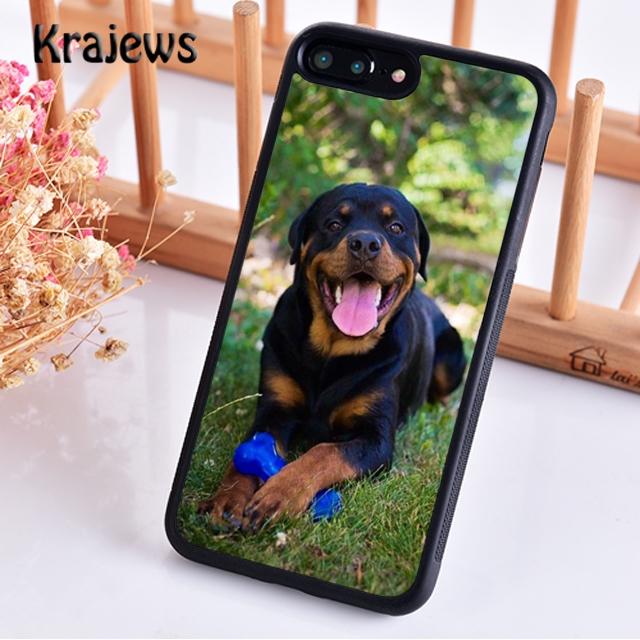 Чехол для телефона Krajews с милой собачкой, щенком ротвейлером для iPhone 14 6s 7 8 plus XR XS 11 12 13 pro max Samsung Galaxy S21 S22ultra
