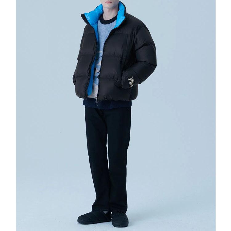 Fila Пуховик Унисекс Черный Стойка Умеренный Пуховик FS2DJF4111X-BLK