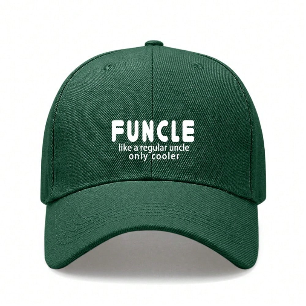 [Funcle Baseball Cap] Funny Letter Print Polyester Adjustable Casual Outdoor Sports Dad Hat For Men Women Gift