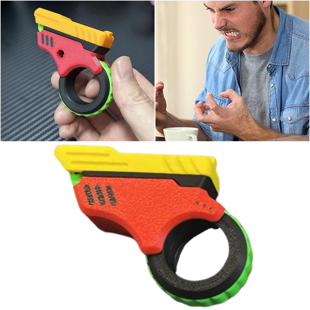 3D-печатный успокаивающий спиннер EDC, эффективное снижение стресса, офисные настольные игрушки, маленькие игрушечные пистолеты для людей, страдающих тревожностью и СДВГ