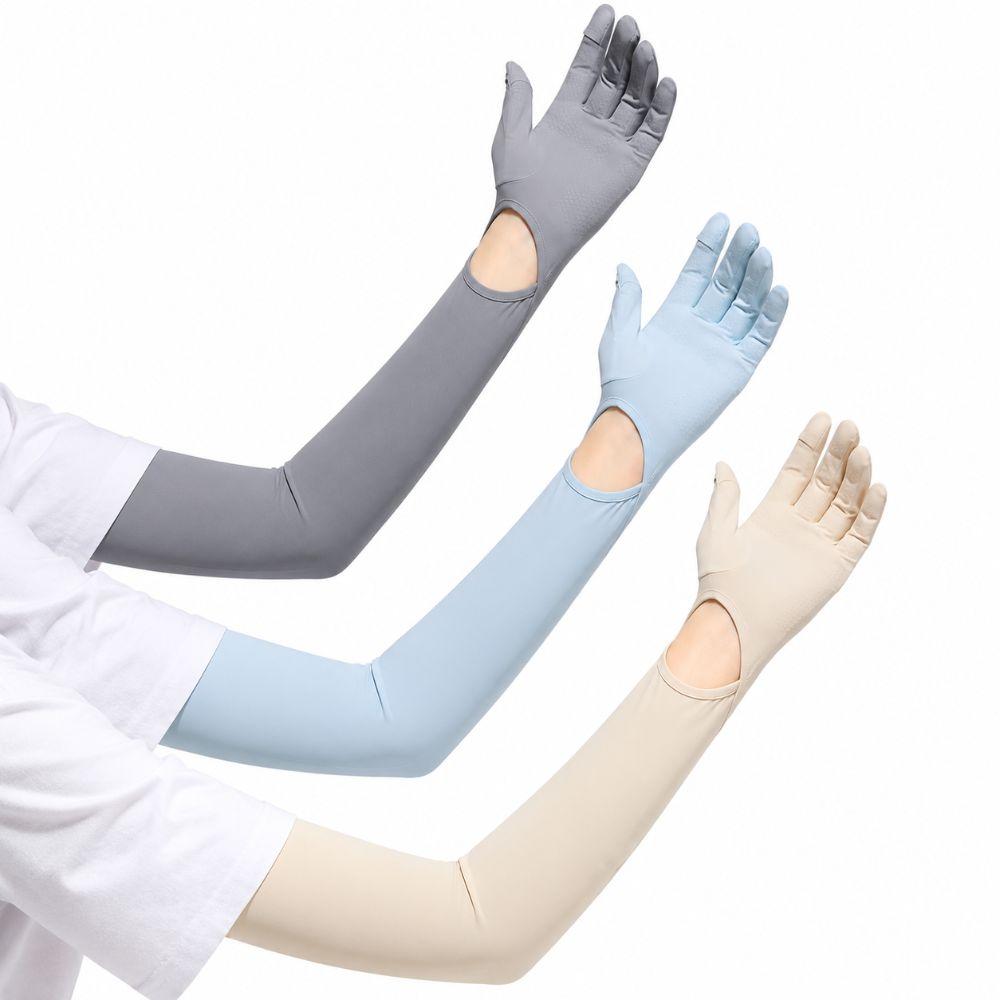 Anti UV Shield Sun Protection Gloves Ice Silk UV Resistant Gloves Cycling Sports
