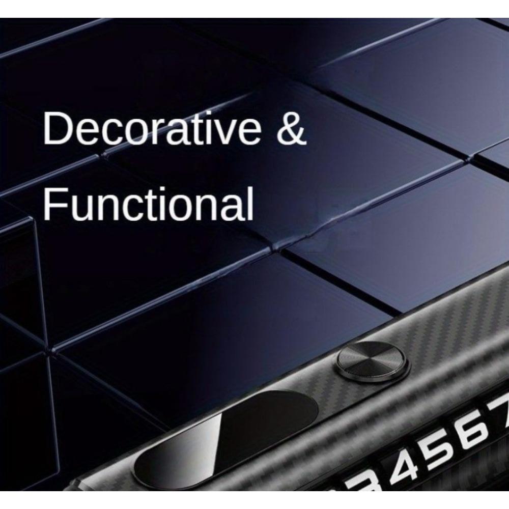 Держатель телефона на приборную панель автомобиля из углеродного волокна со скрытым дисплеем парковочного номера и стеклоподъемником