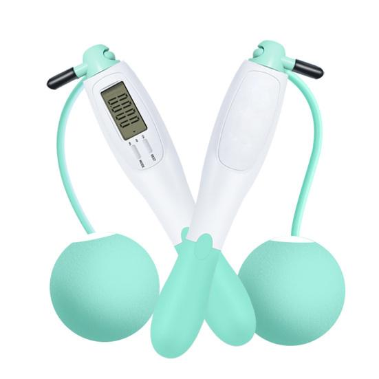 1 Pair Big Ball Jump Rope LCD Screen Four Modes Non-Slip Handle Exercise Fitness Equipment Free Adjustable Smart