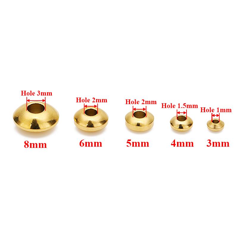 20-50Pcs 4mm 5mm 6mm 8mm Stainless Steel Round Flat Rondelle Spacer Beads DIY Charms Abaci Beads for Jewelry Making Findings