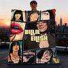 1 шт. Мягкое уличное одеяло Billie Eilish, ультраплюшевое, теплое, универсальное и простое в уходе для кемпинга и