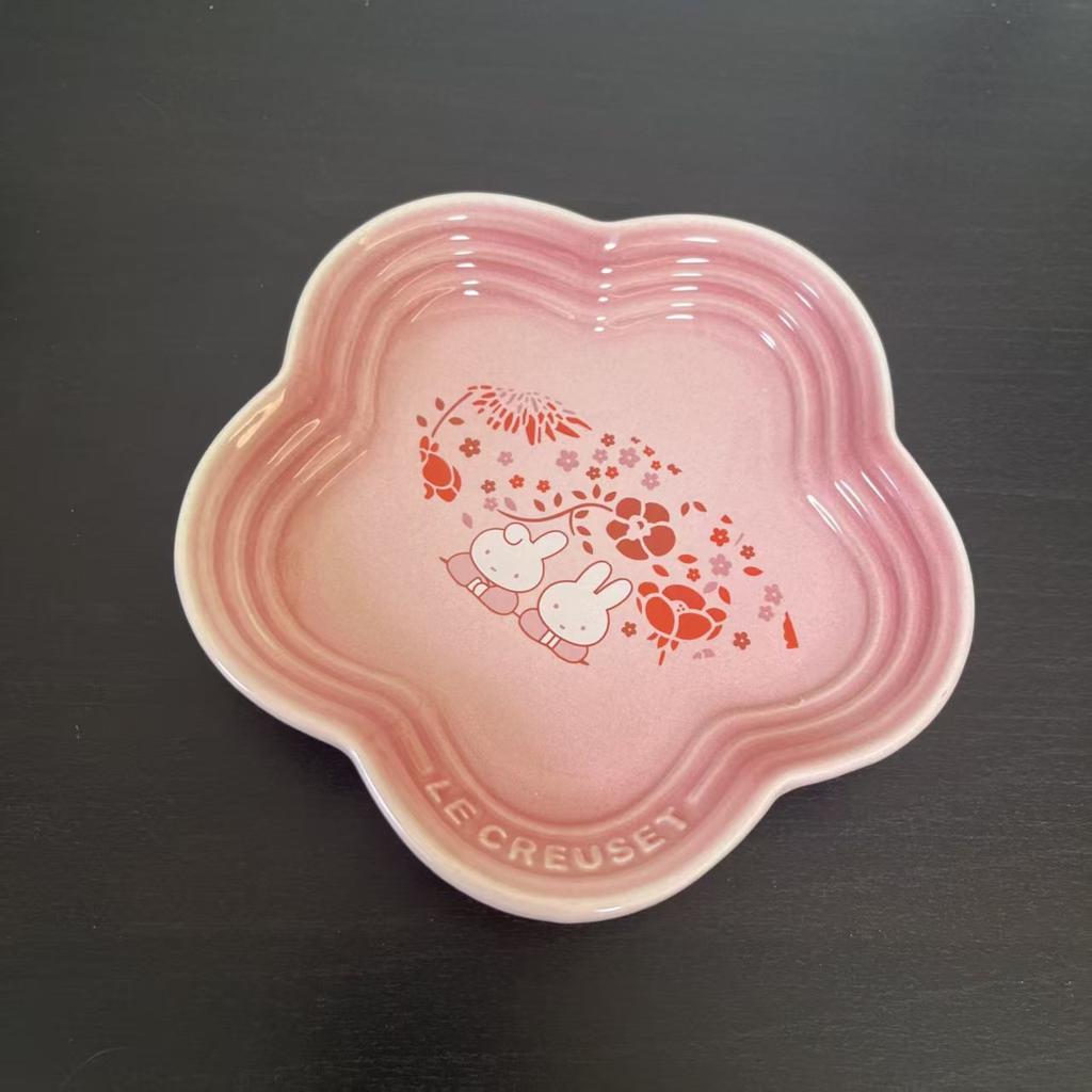 Керамическая подглазурная цветная сливовая тарелка, тарелка с цветком для соуса, поднос для косточек для плевков, уникальная посуда, миска для мороженого