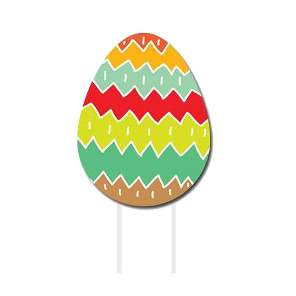 Пасхальные украшения, открытый кролик, цыпленок, яйца, двор, знаки, садовый декор