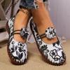 Ladies Flat Shoes New Autumn Fashion Soft Sole Casual Shoes Outdoor Comfortable Printed Shoes