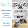 2025 Trend 50PCS Restaurant Bar Place Table Marker Tabletop Number Sign Stackable Table Number Cards Double-Side Black Number