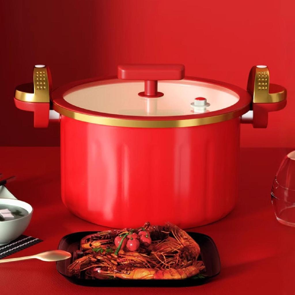 Micro Pressure Pot 7L Heat Resistant Soup for Milk Pasta Noodle Cereals