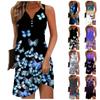 Women's Casual Dress Floral Button Print V Neck Active Fashion Outdoor Street Sleeveless Loose Fit Summer