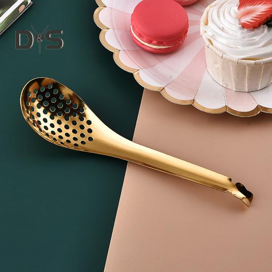 Ложка с прорезями, пищевой гладкий полированный, термостойкий, без деформации, фильтр, яичный желток, икра, дуршлаг, ложка, кухонные принадлежности, кухонные принадлежности