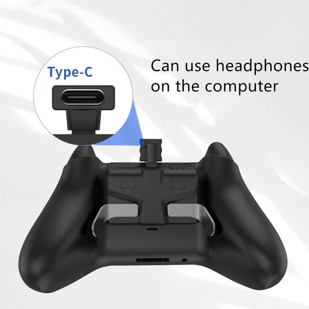 Controller Handle Back Attachment with Headphone Jack for Xbox Series Plug-and-Play 3.5mm X/S