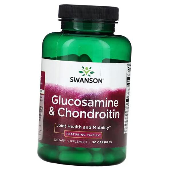 Глюкозамин и Хондроитин, Glucosamine and Chondroitin Featuring TruFlex, Swanson 90капс (03280018)