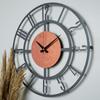 MUYIKA A Bunnela Silver, Red, Black Metal Color Wall Clock 50x50cm MDS-50