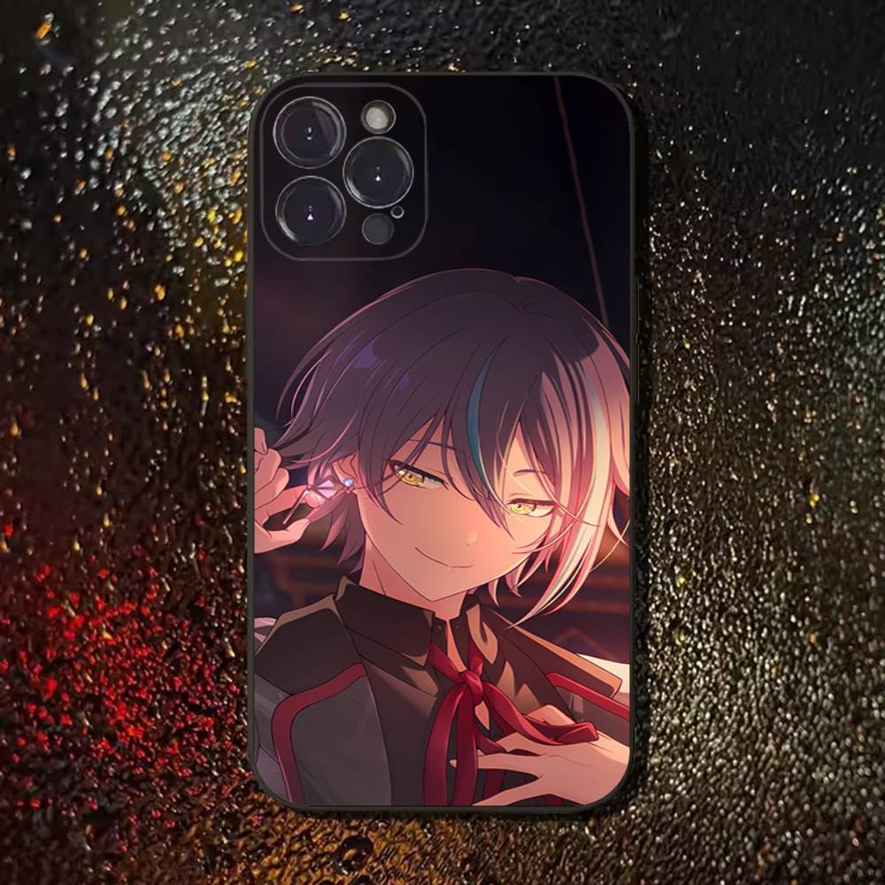Камисиро Руи Проект Крутой Чехол Для Телефона Для iPhone 11,12,13,14,15,16,17,Pro,Max,Plus,E,SE4,Air,Mini Черный Мягкий Чехол