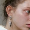[Серебро 925 пробы] Крупная серьга Nadia
