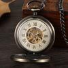 Qinggu Hollow Glossy Fully Automatic Mechanical Pocket Watch Men's and Women's Gift Mechanical Watch