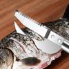 Stainless Steel Fish Belly Knife Fish Scale Remover Multi-purpose Two-in-one Fish Scale Scraper Fish Scale Remover Fish Killing Tool