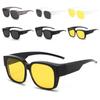Worn Over Other Glasses Sun Glasses Square Shades Wrap Around Polarized Fit Over Glasses Sunglasses